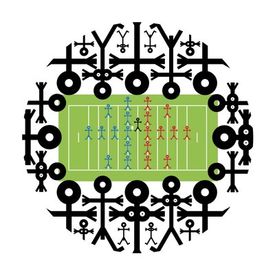 Crowd Icon American Football, 2006 by Thisisnotme Thisisnotme